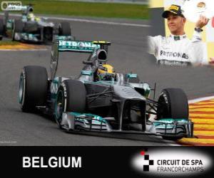 yapboz Lewis Hamilton - Mercedes - 2013 Belçika Grand Prix, gizli bir 3.